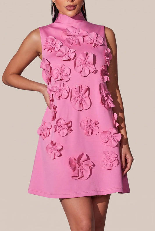 Floriza | Ärmelloses Minikleid Mit Blüten