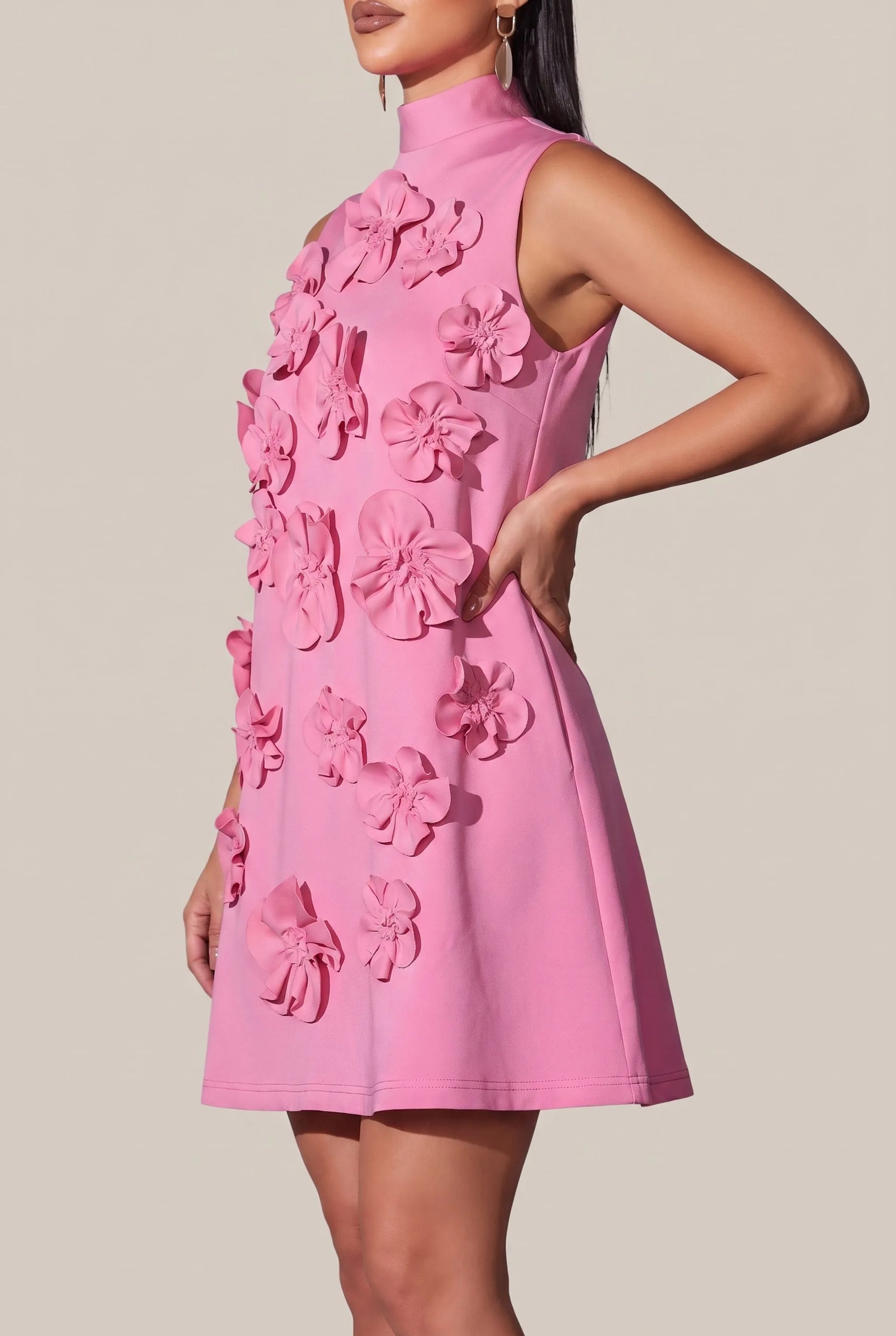 Floriza | Ärmelloses Minikleid Mit Blüten