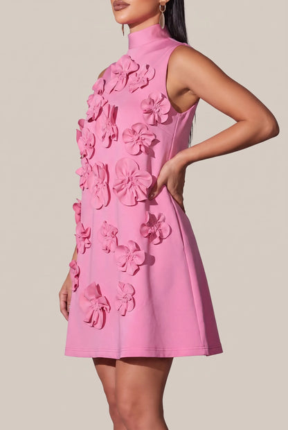 Floriza | Ärmelloses Minikleid Mit Blüten