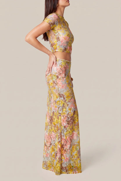 Floruna | Florales Zweiteiler Set Für Damen