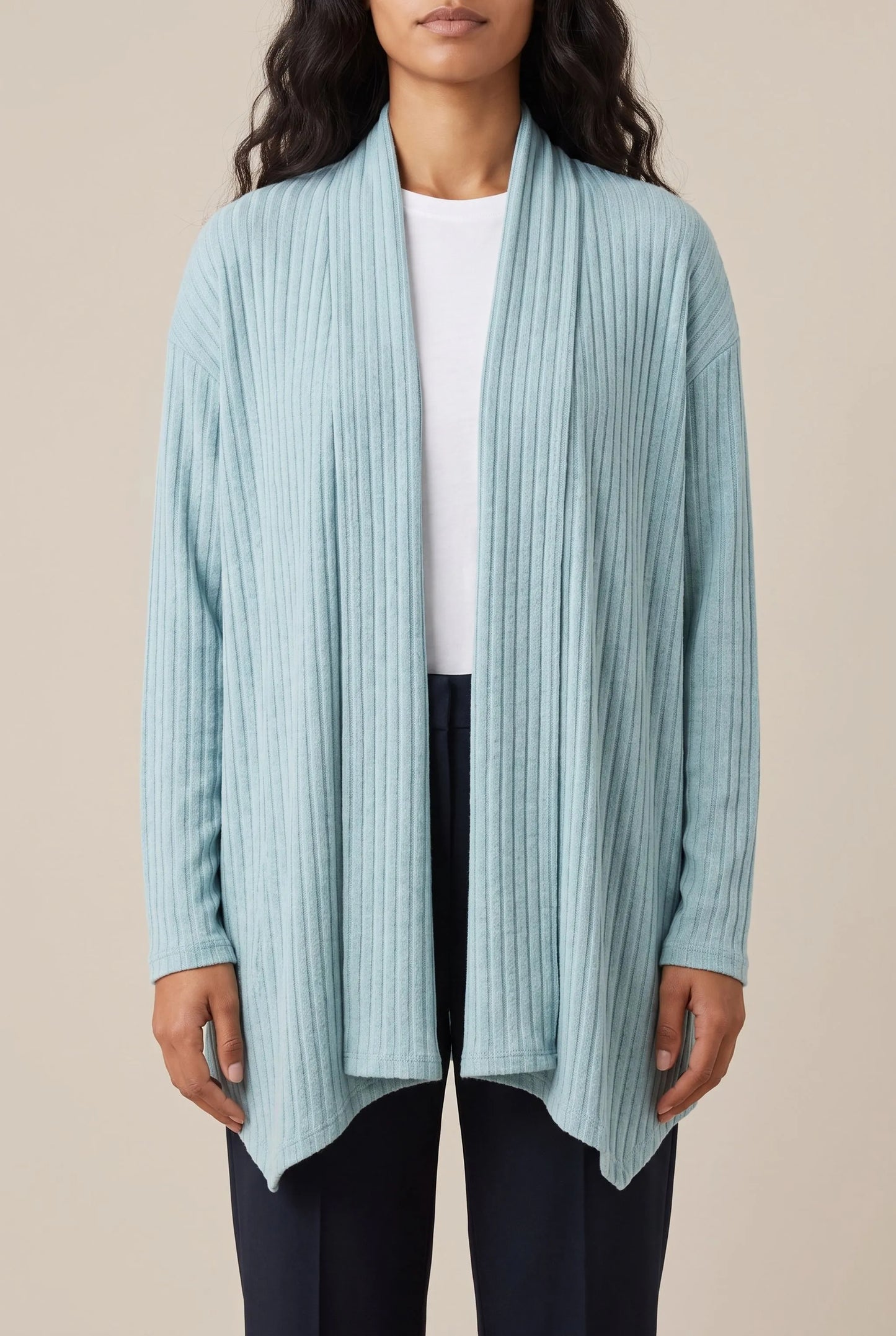 Flowen | Asymmetrische Offene Strickjacke