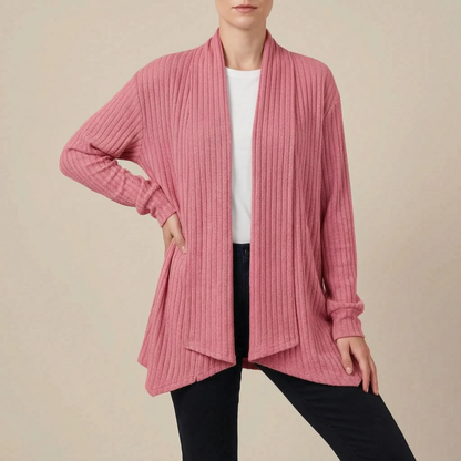 Flowen | Asymmetrische Offene Strickjacke