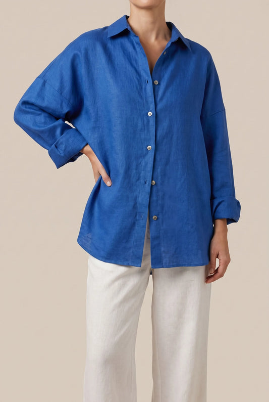 Flowis | Locker Fallende Oversize Damenbluse