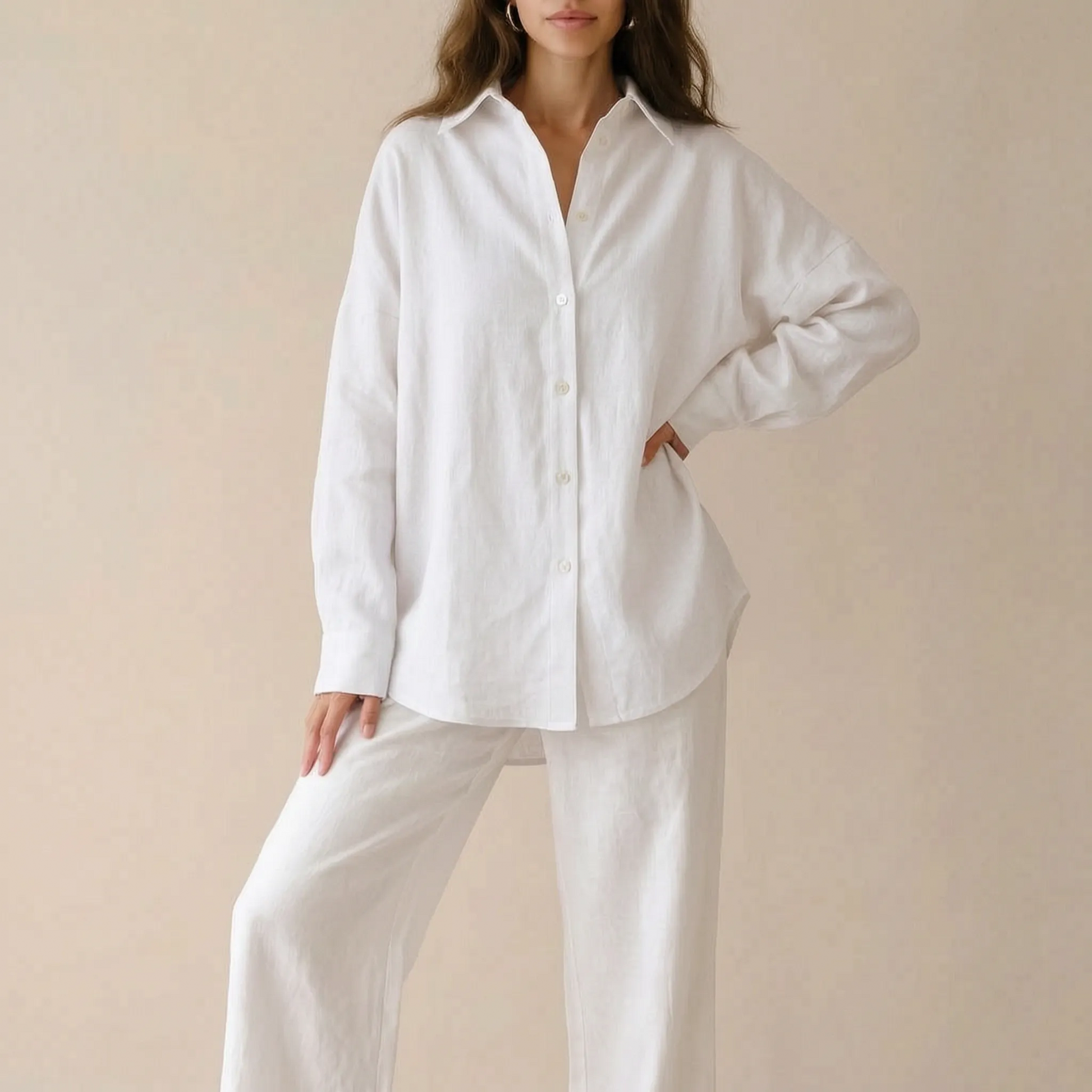 Flowis | Locker Fallende Oversize Damenbluse