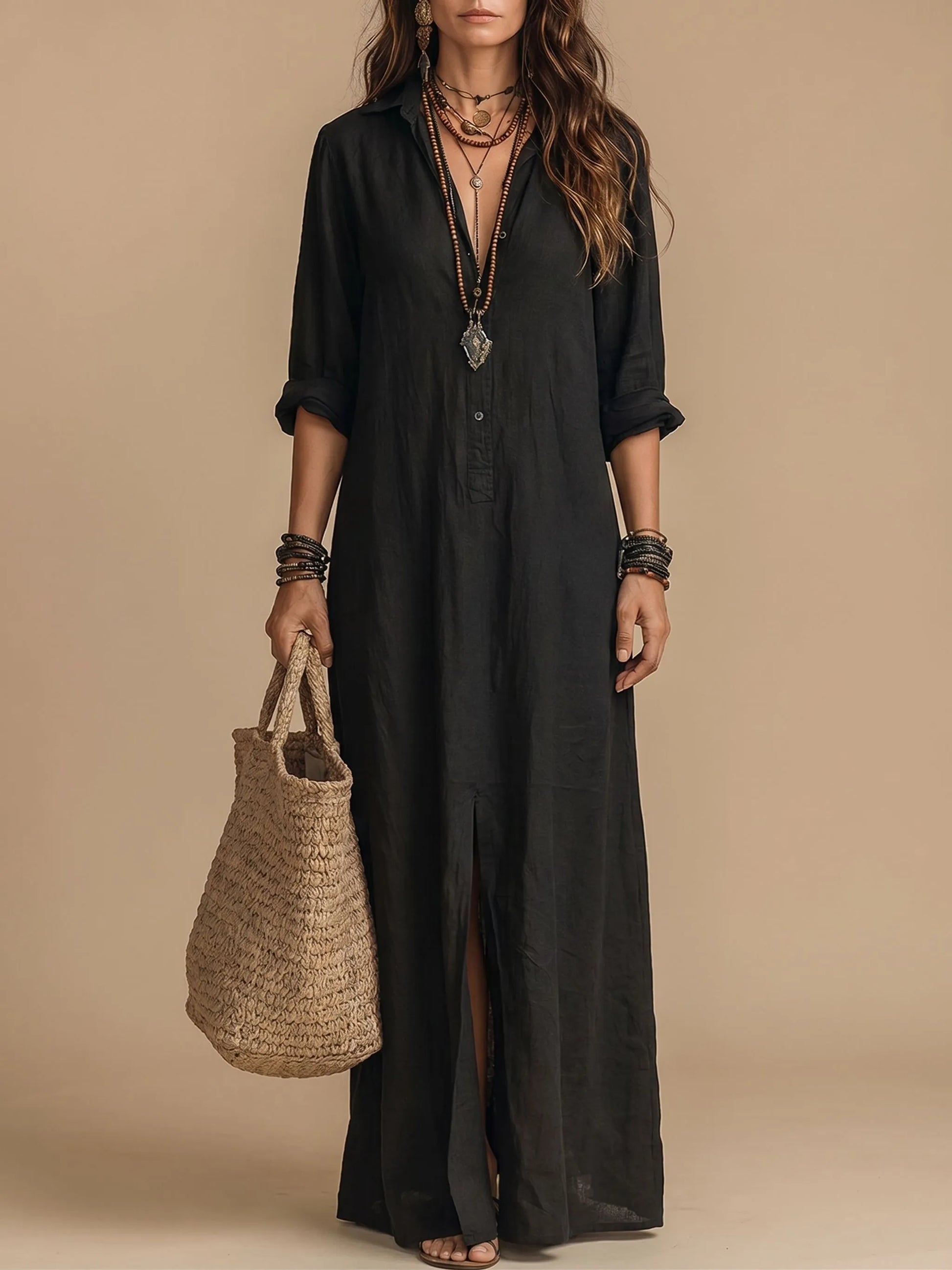 Flowra | Locker Fallendes Maxikleid