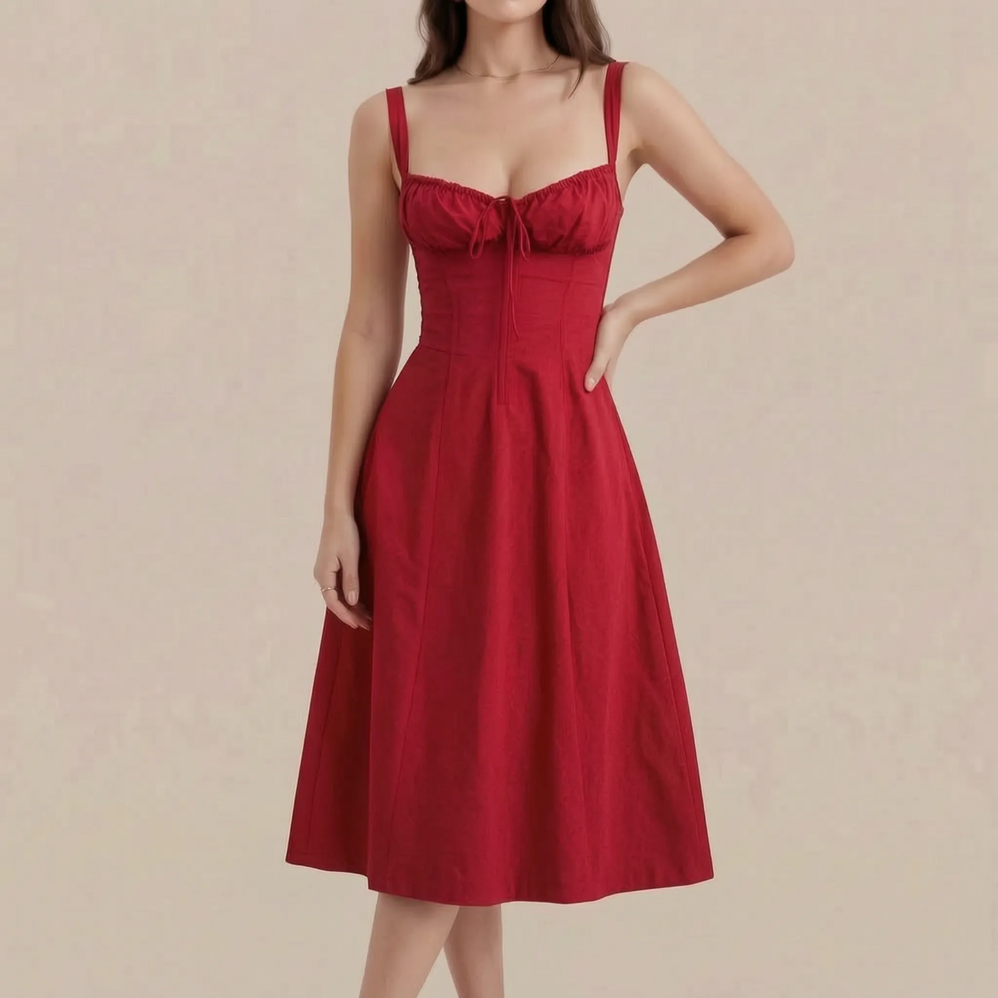 Flowtis | Leichtes Florales Midikleid Für Den Sommer