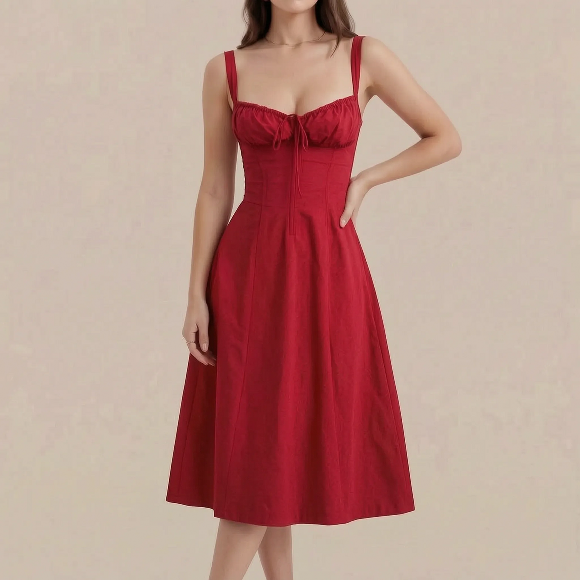 Flowtis | Leichtes Florales Midikleid Für Den Sommer