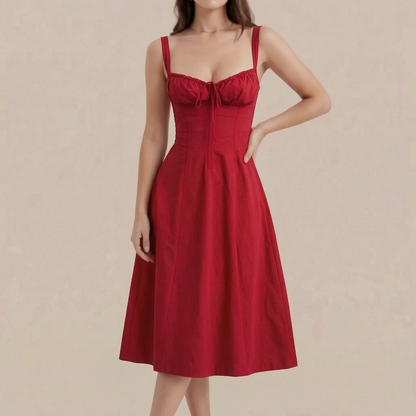Flowtis | Leichtes Florales Midikleid Für Den Sommer