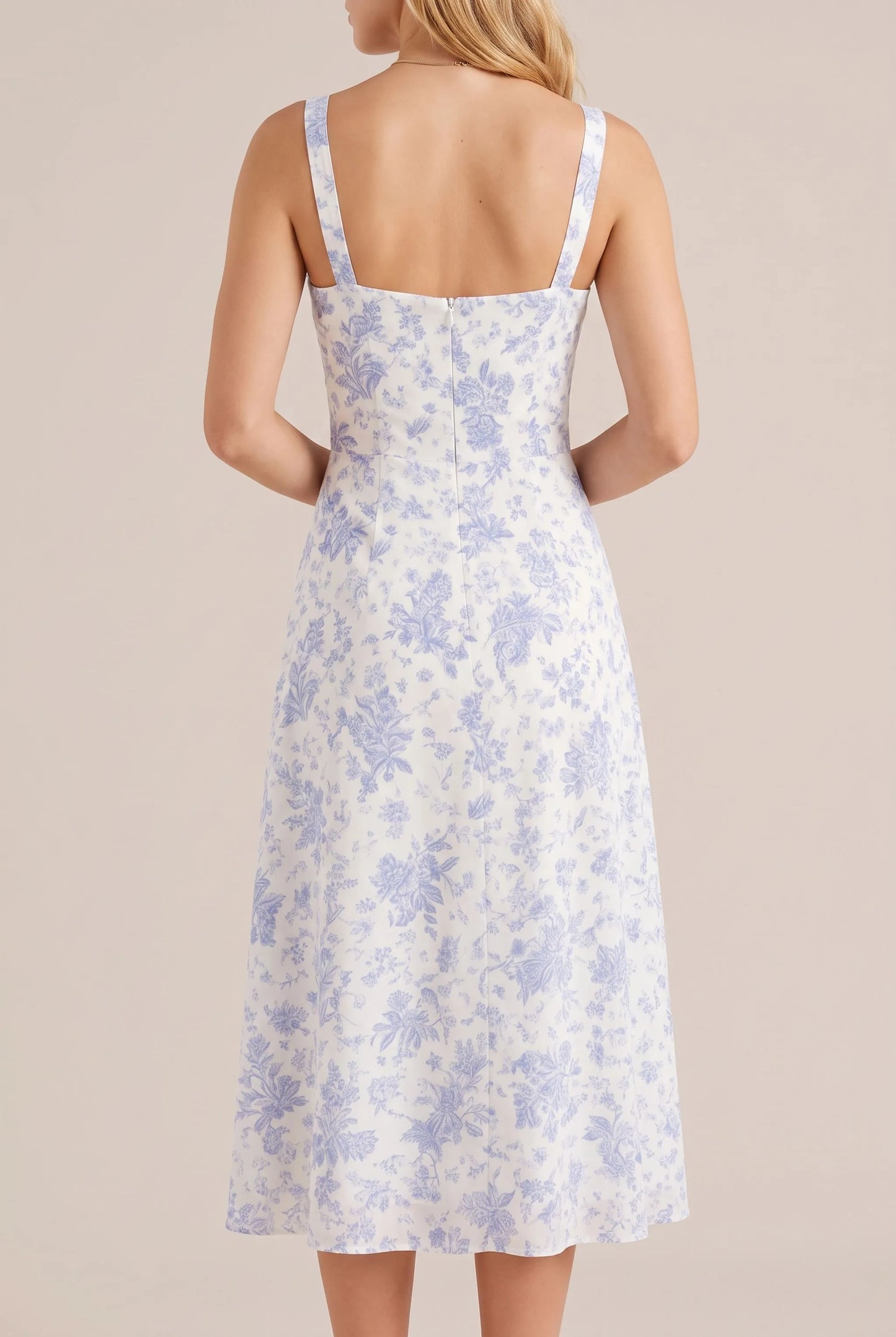 Flowtis | Leichtes Florales Midikleid Für Den Sommer