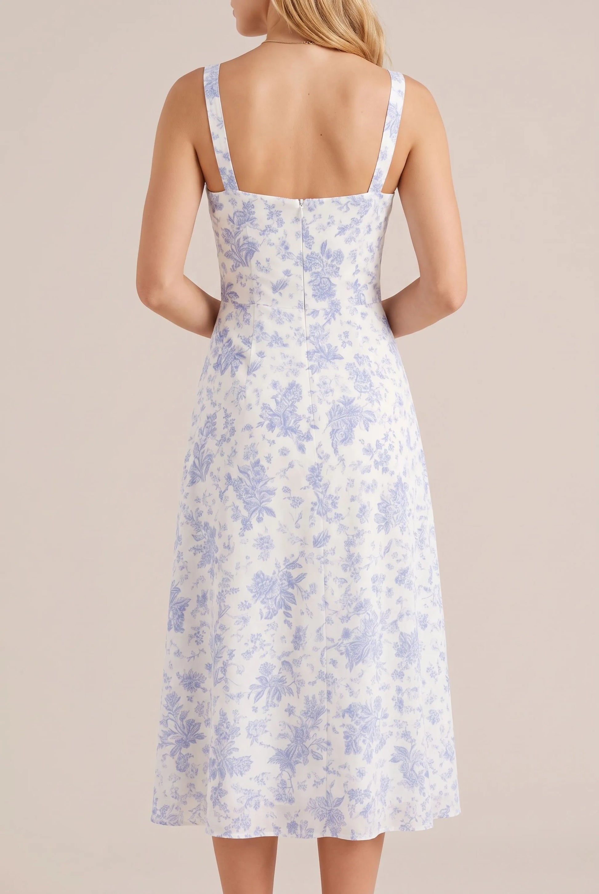 Flowtis | Leichtes Florales Midikleid Für Den Sommer