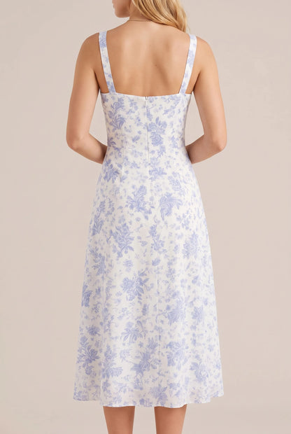 Flowtis | Leichtes Florales Midikleid Für Den Sommer