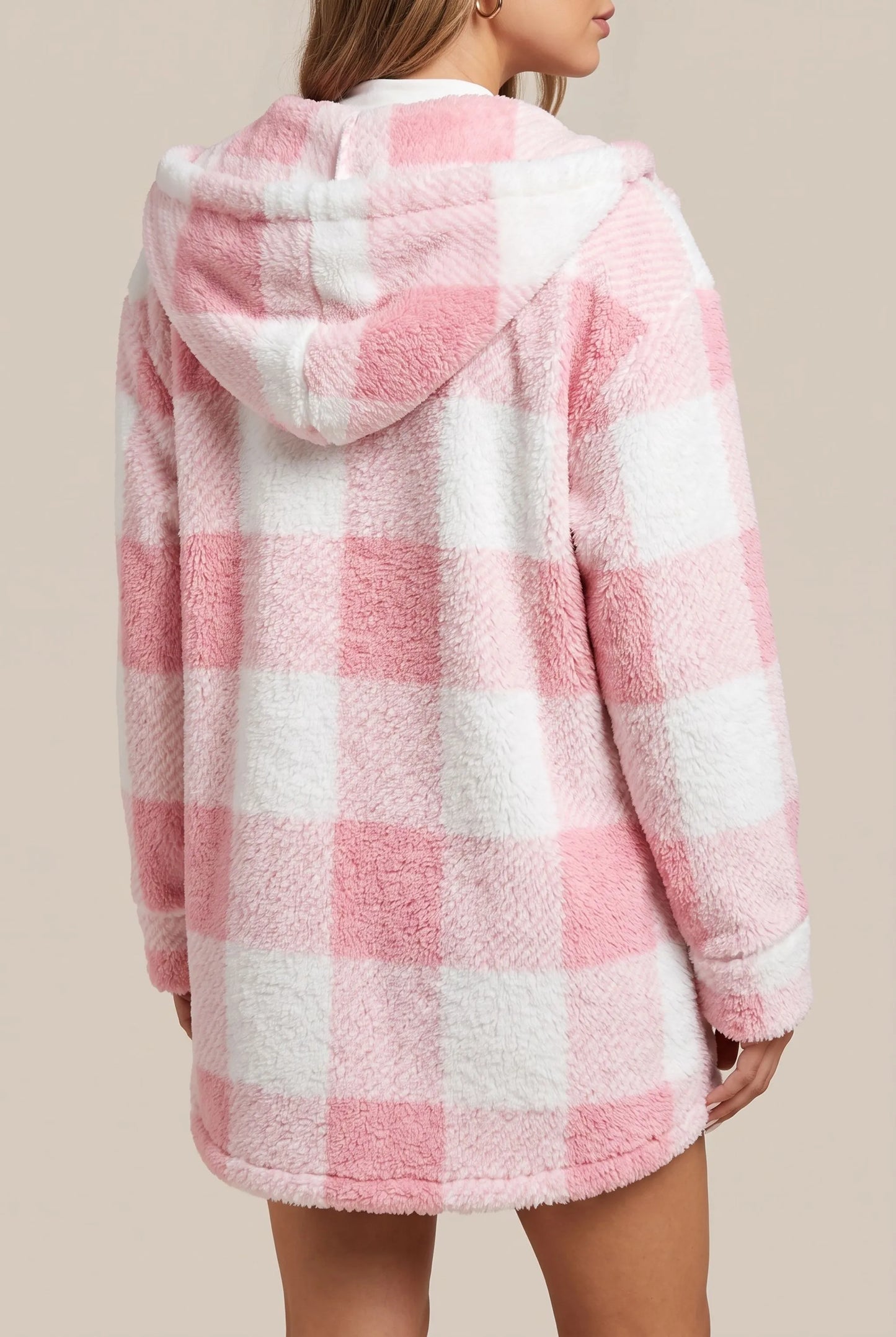 FluffPlaid | Kuschelige Plüschjacke Mit Karomuster