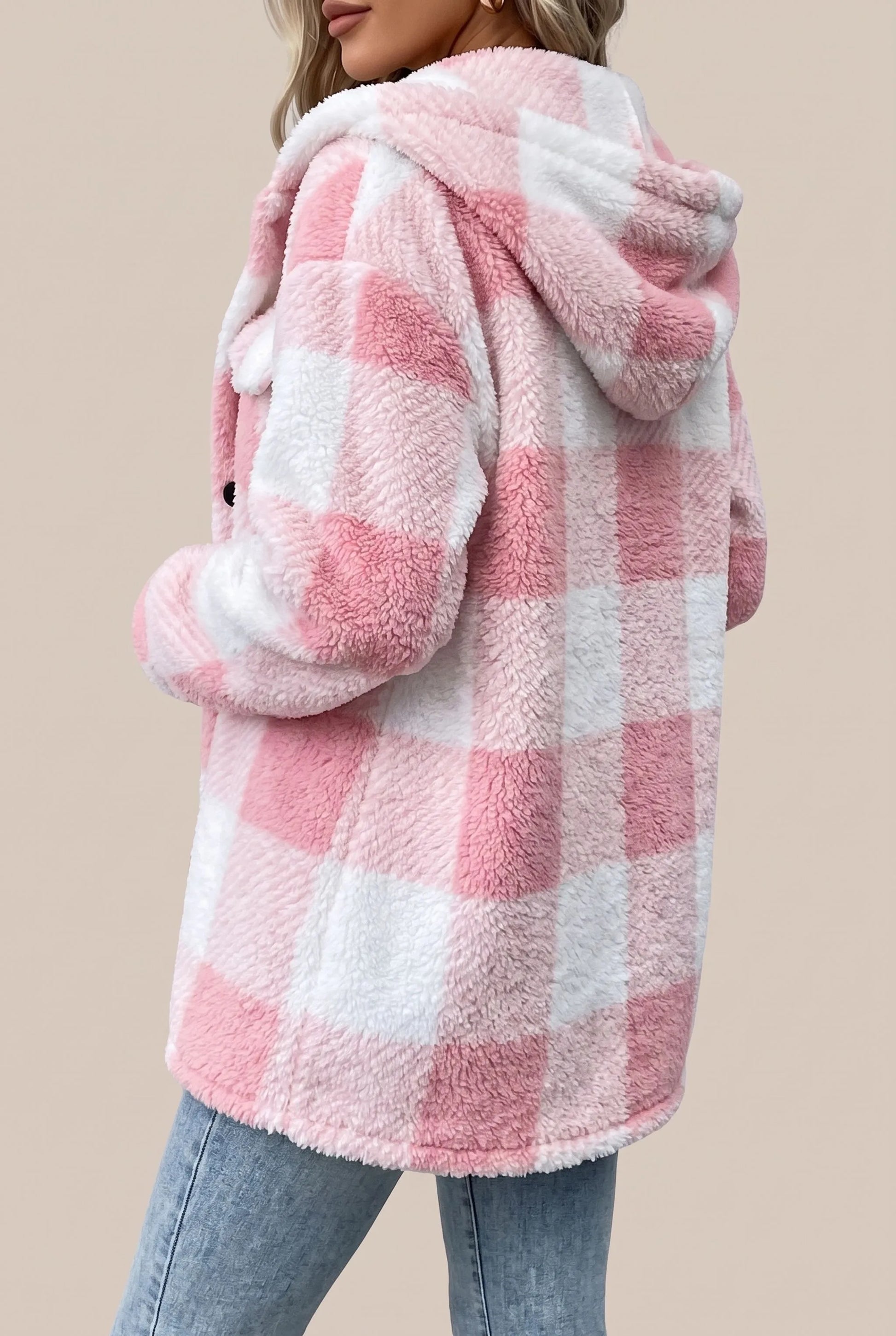 FluffPlaid | Kuschelige Plüschjacke Mit Karomuster