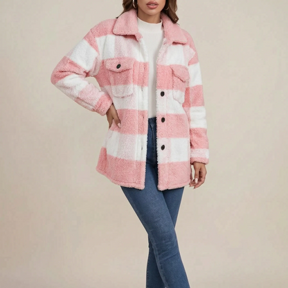 FluffPlaid | Kuschelige Plüschjacke Mit Karomuster