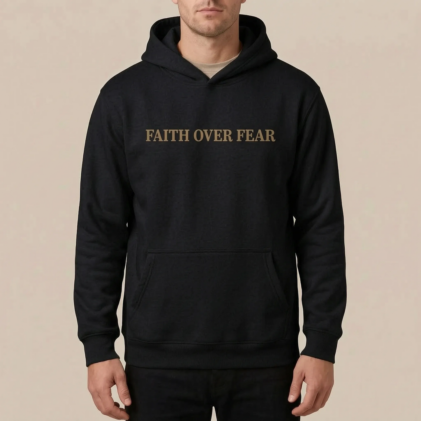 Fovaro | Entspannter Kapuzenpullover Mit Statement-Print