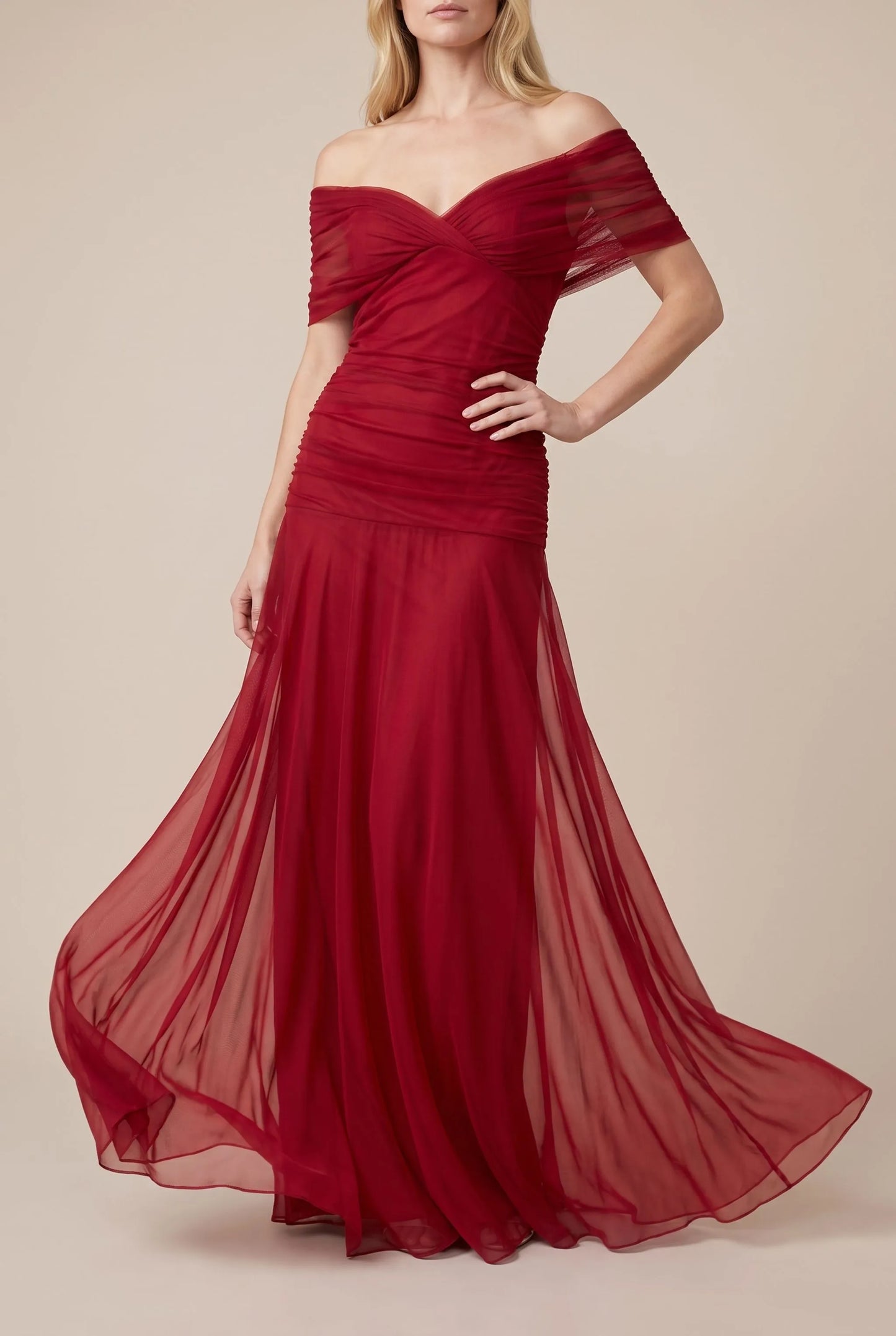 Galaura | Elegantes Maxikleid Mit V-Ausschnitt