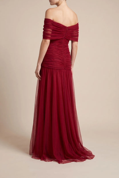 Galaura | Elegantes Maxikleid Mit V-Ausschnitt