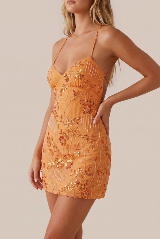Gleamora | Elegantes Enges Minikleid