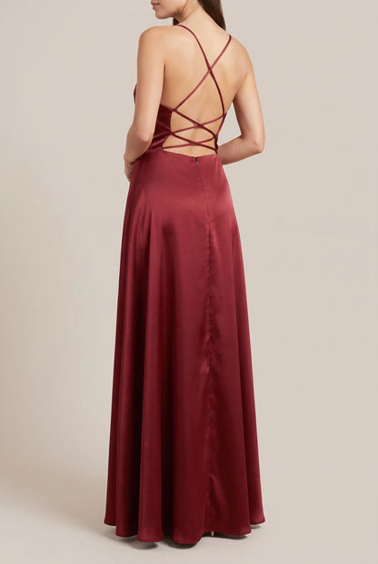 Gleamore | Ärmelloses Bodenlanges Sommer Abendkleid