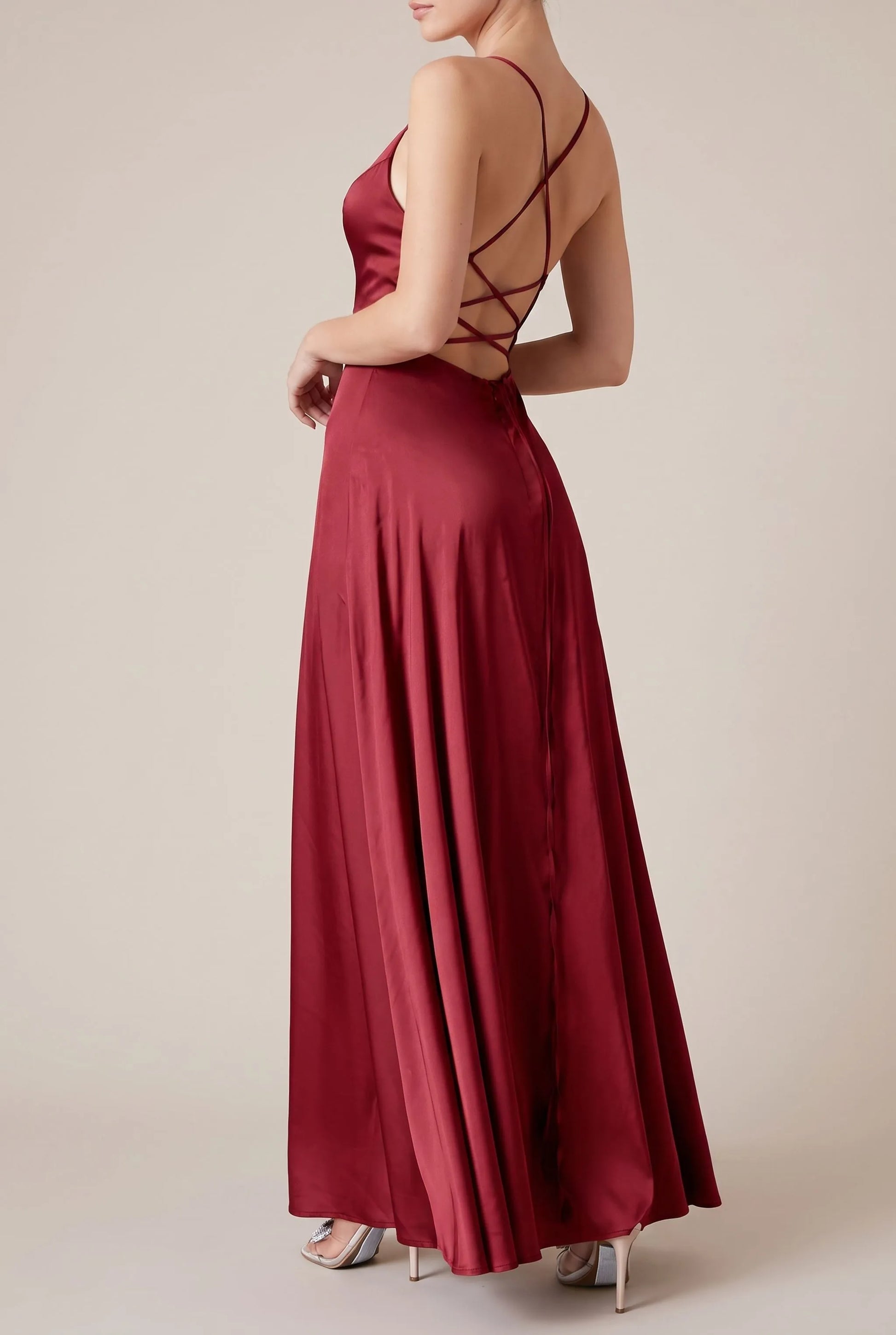 Gleamore | Ärmelloses Bodenlanges Sommer Abendkleid
