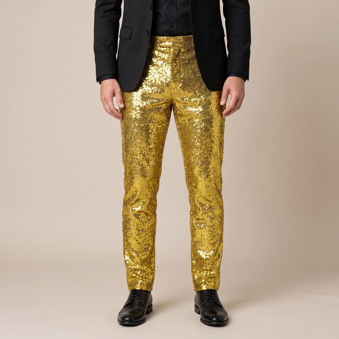 GlimmerFit | Schmale Paillettenhose Für Herren