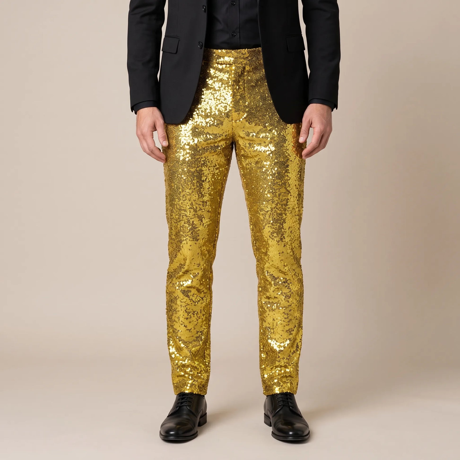 GlimmerFit | Schmale Paillettenhose Für Herren