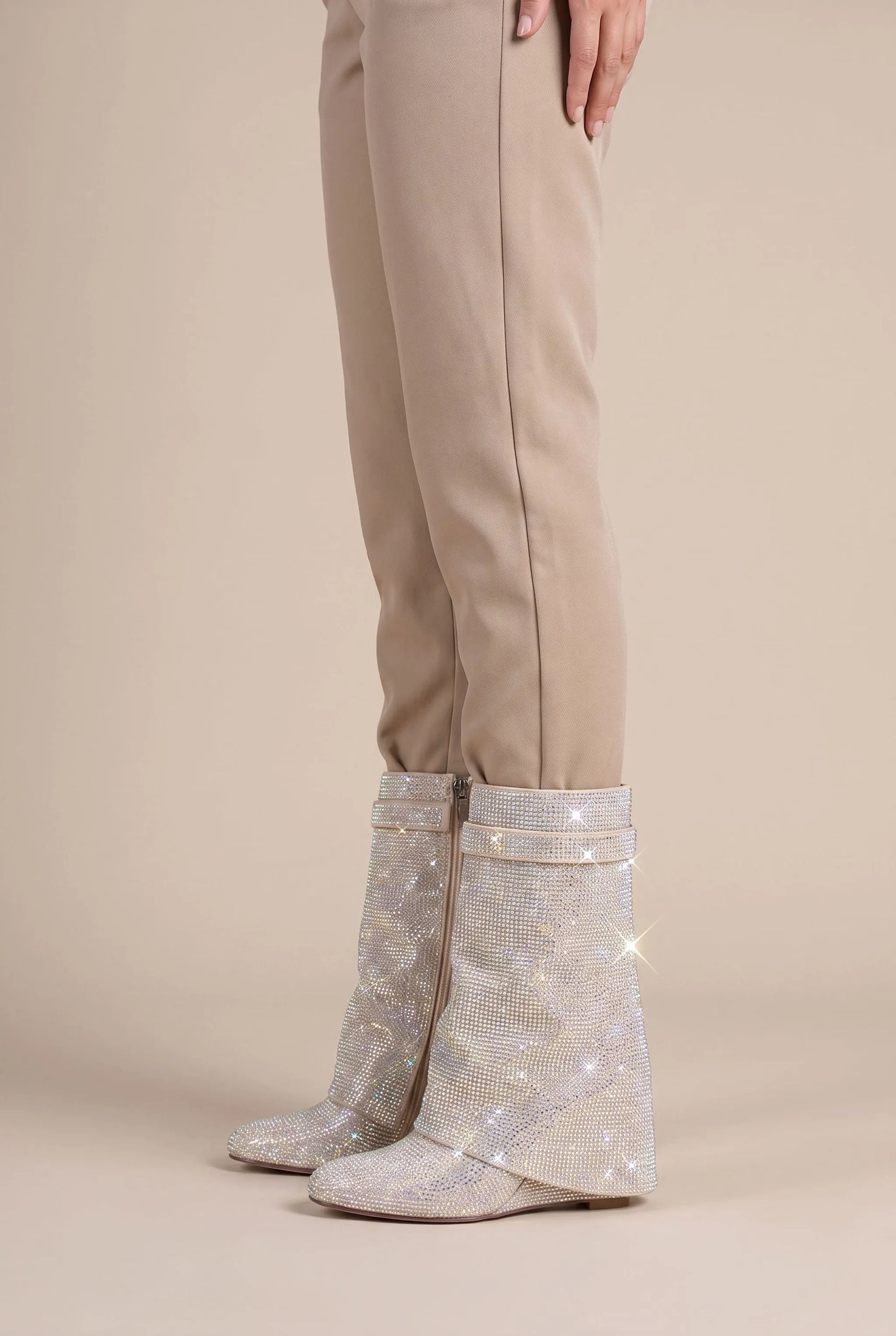GlimmerStep | Stiefel Mit Paillettenbesatz