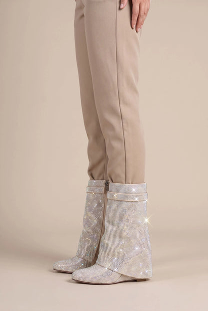 GlimmerStep | Stiefel Mit Paillettenbesatz