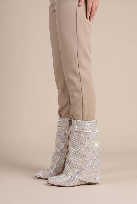 GlimmerStep | Stiefel Mit Paillettenbesatz