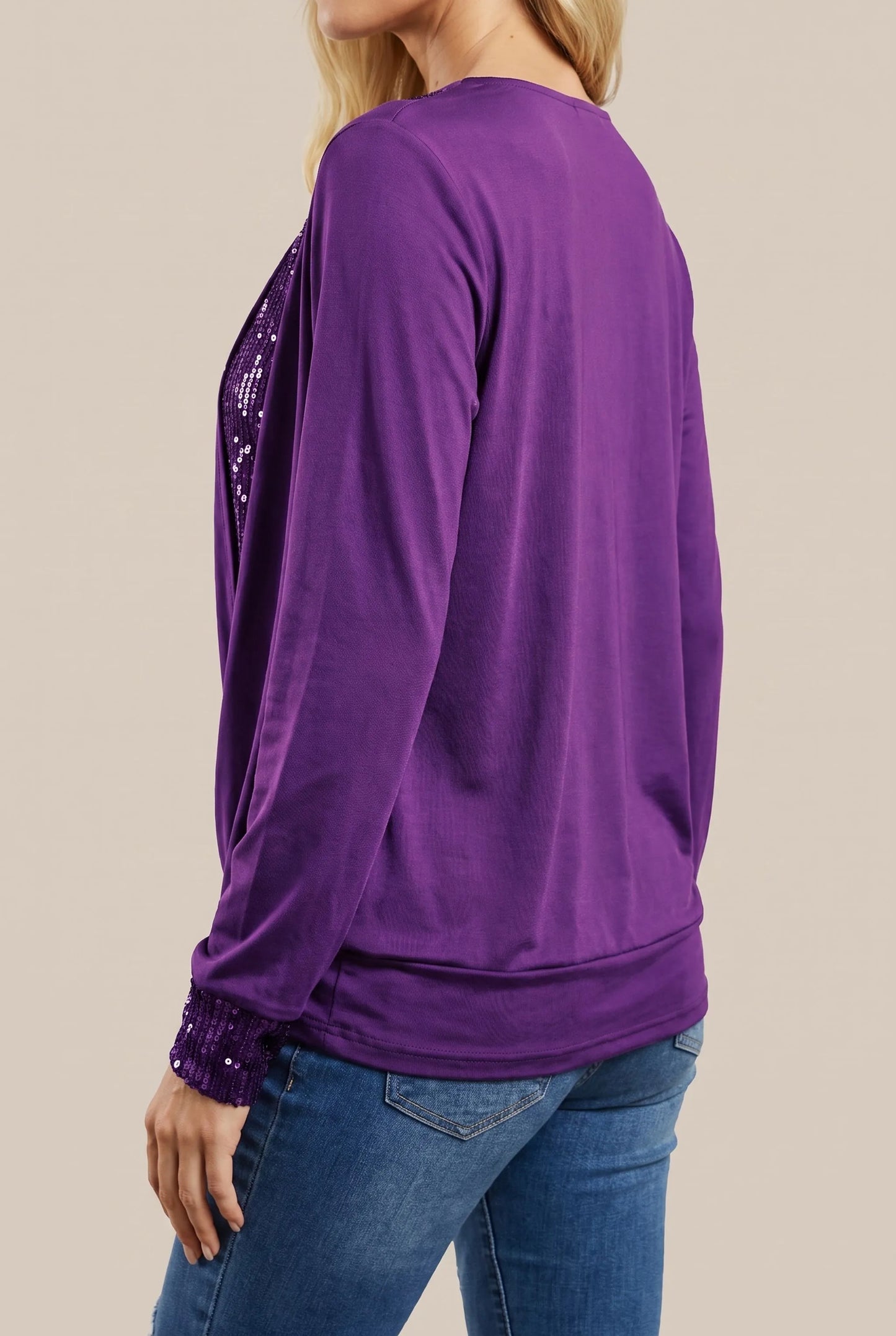 GlimmerTop | Damenoberteil Mit Paillettenbesatz