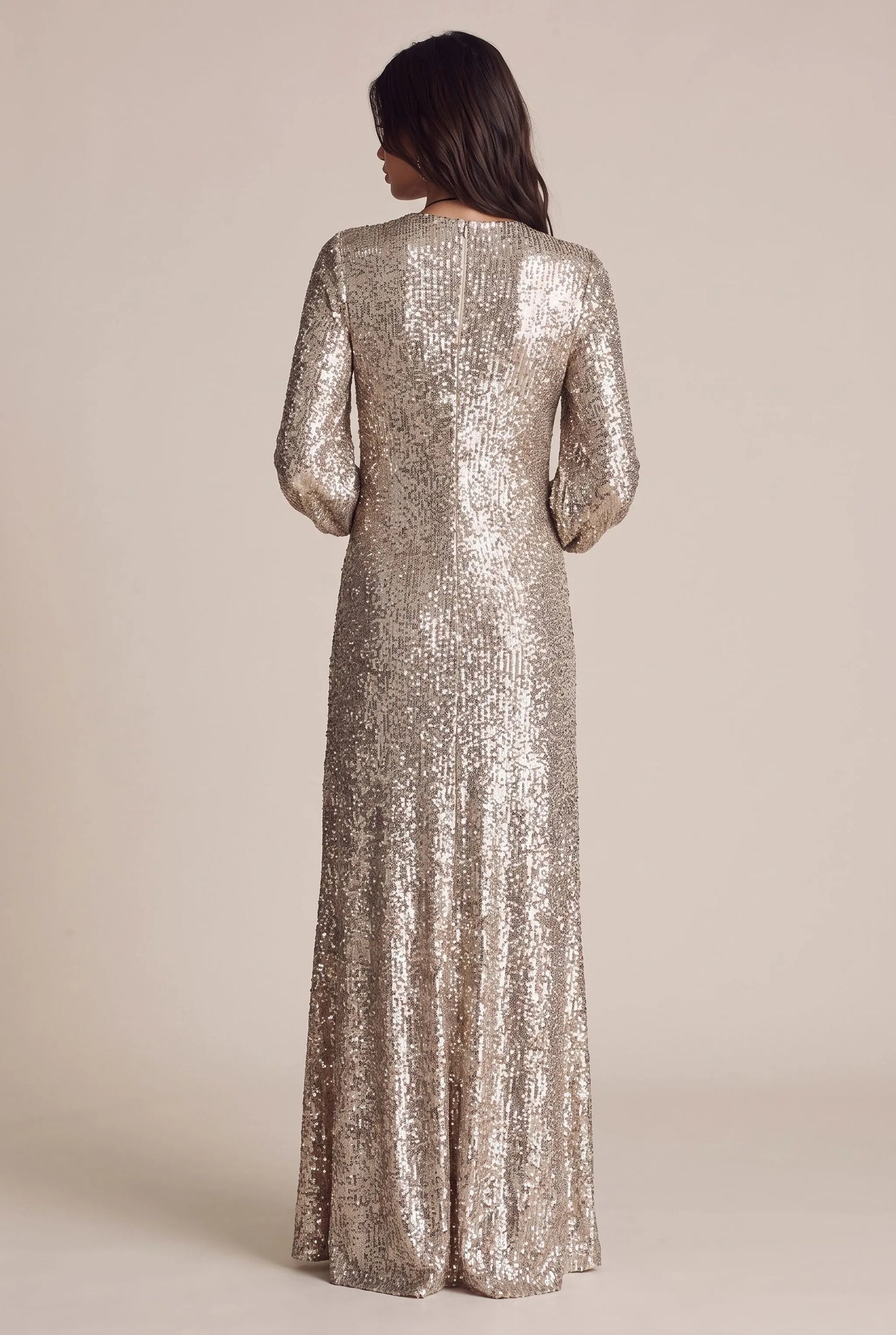 Glimmerise | Elegantes Schimmerndes Maxikleid