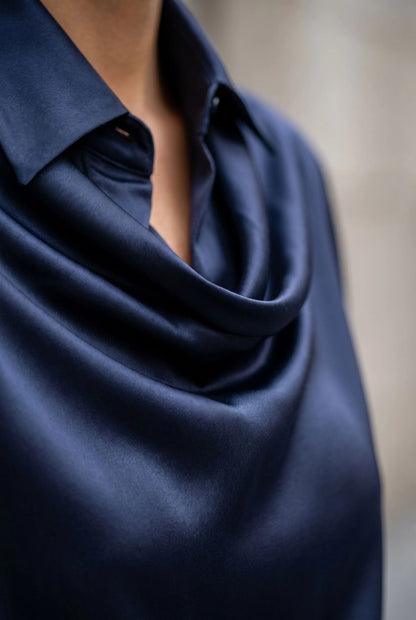 Glimmoria | Drapiertes Festliches Midikleid