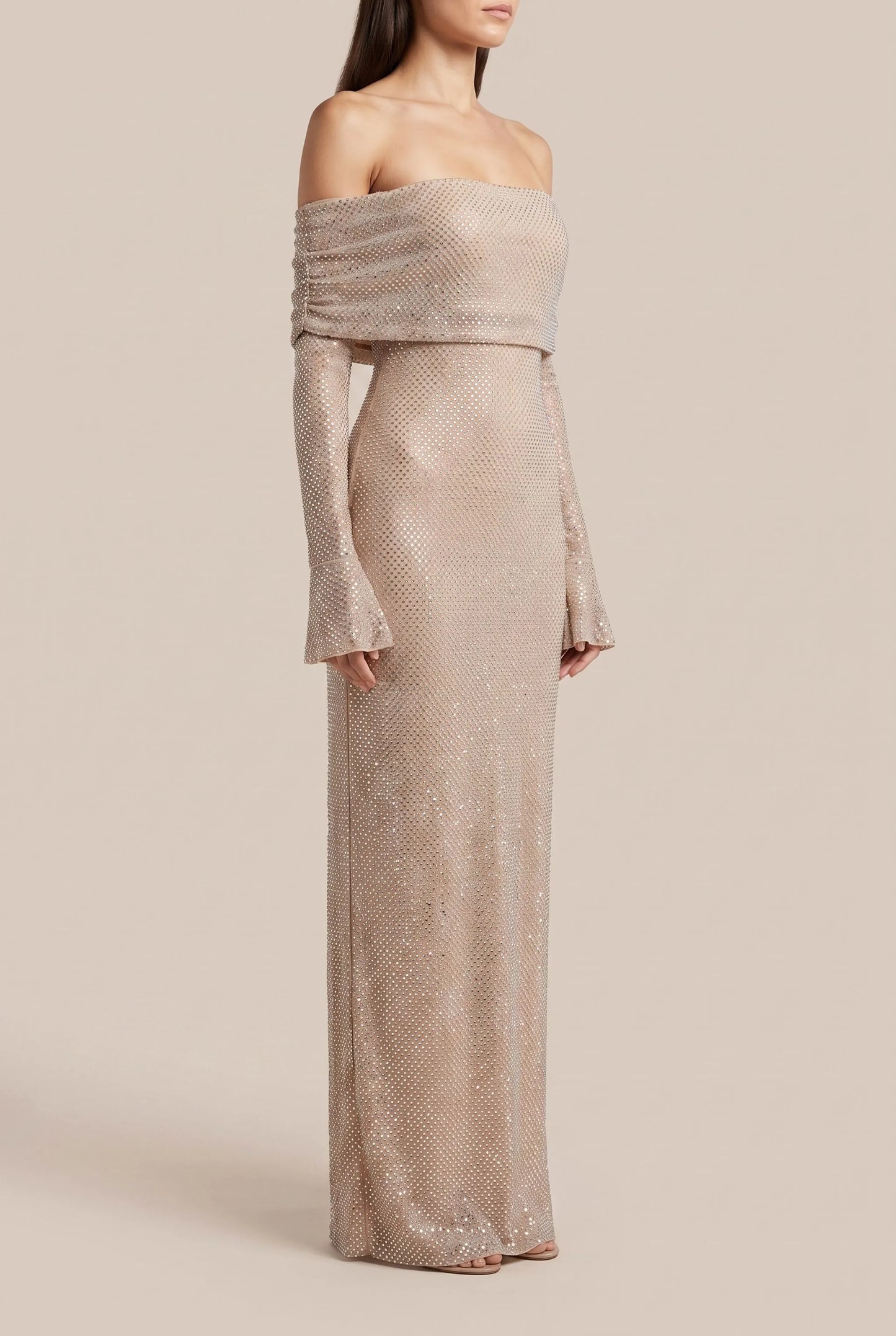 Glitzra | Elegantes Glitzerndes Maxikleid