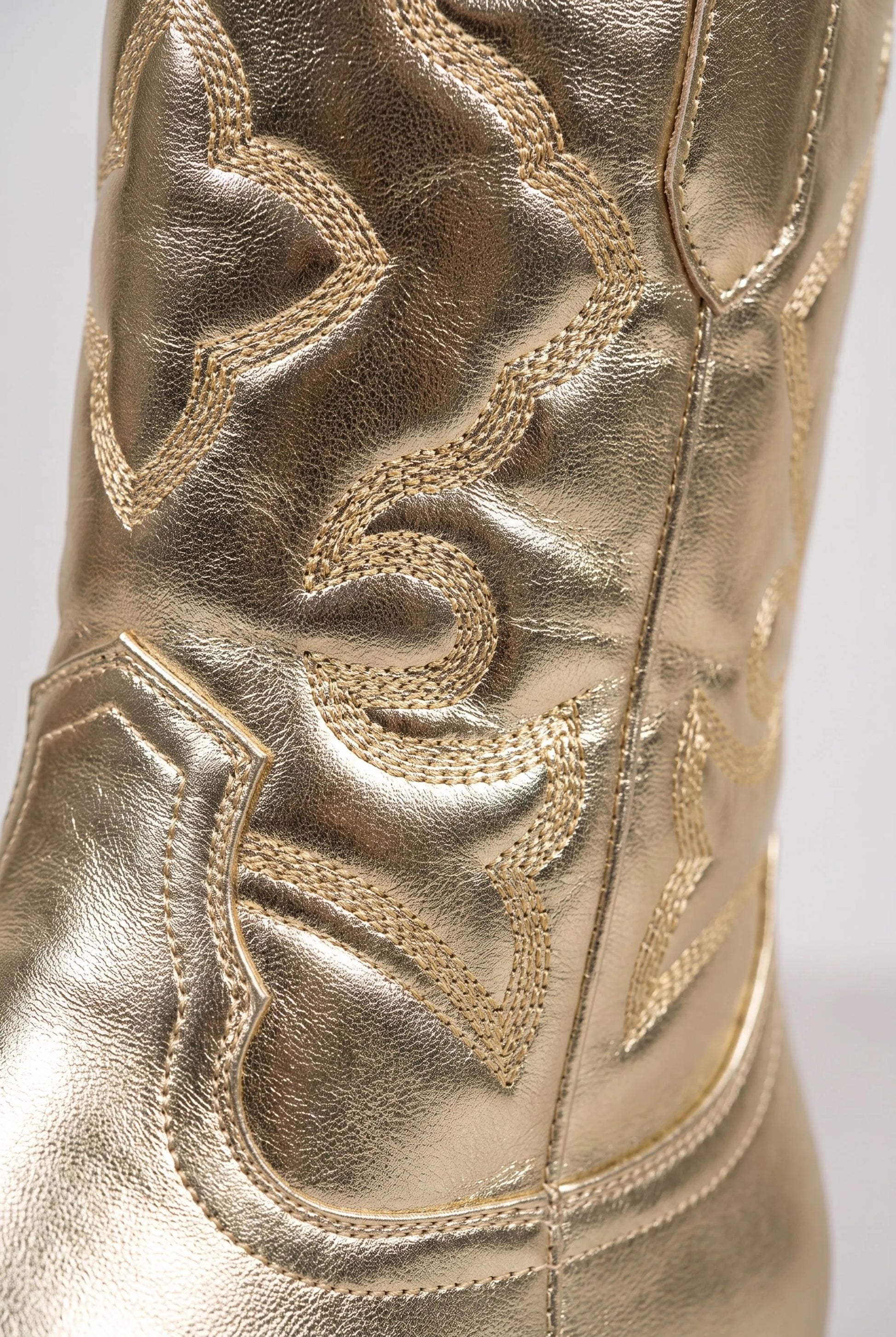 Glowstep | Metallisch Glänzende Cowboystiefel