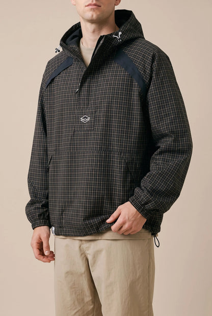 GridGale | Oversized Windbreaker-Jacke Mit Karomuster