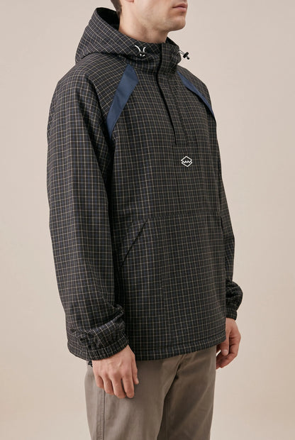GridGale | Oversized Windbreaker-Jacke Mit Karomuster