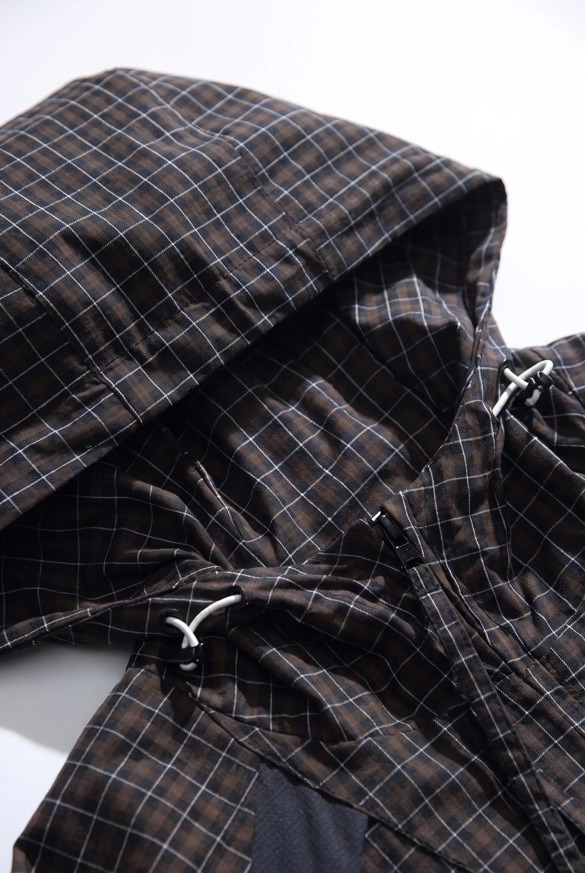 GridGale | Oversized Windbreaker-Jacke Mit Karomuster