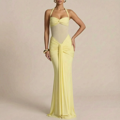 Haltea | Bodenlanges Gelbes Abendkleid