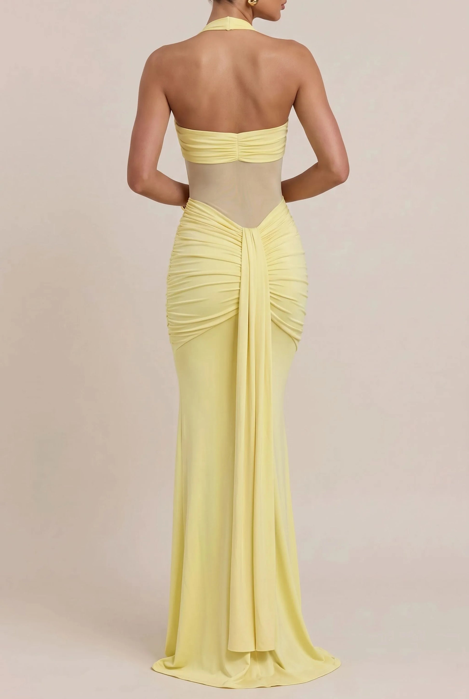 Haltea | Bodenlanges Gelbes Abendkleid