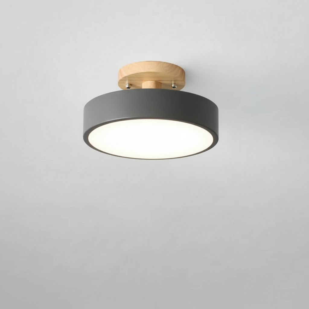 Illumine Halo | Plafoniera in Legno con LED Integrato
