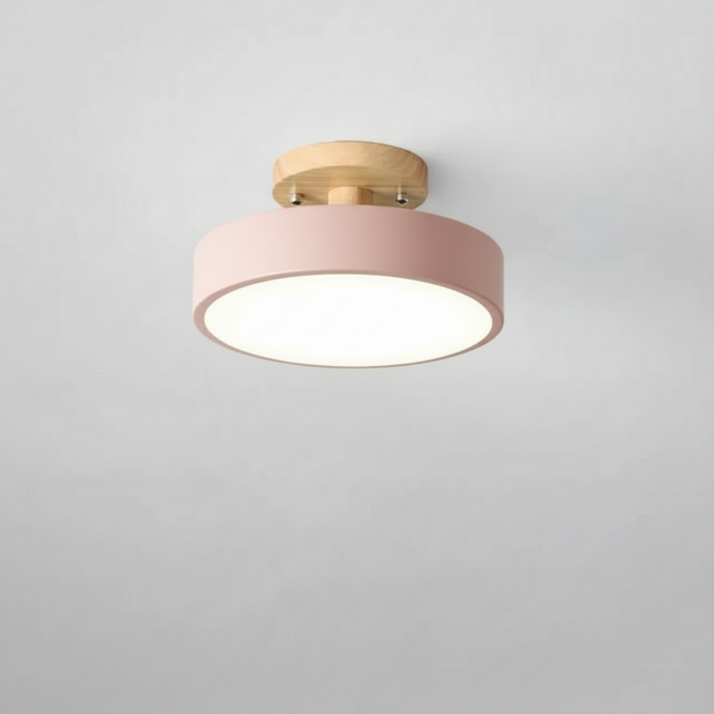 Illumine Halo | Plafoniera in Legno con LED Integrato