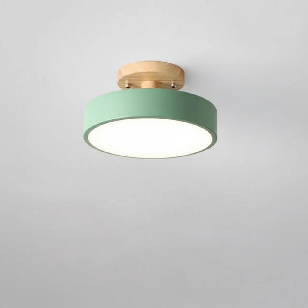 Illumine Halo | Plafoniera in Legno con LED Integrato