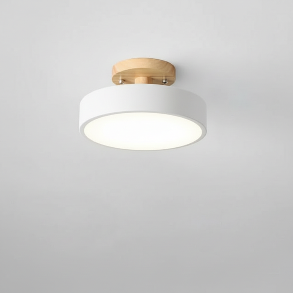Illumine Halo | Plafoniera in Legno con LED Integrato