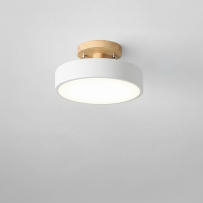 Illumine Halo | Plafoniera in Legno con LED Integrato