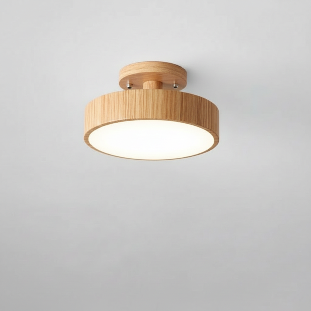 Illumine Halo | Plafoniera in Legno con LED Integrato