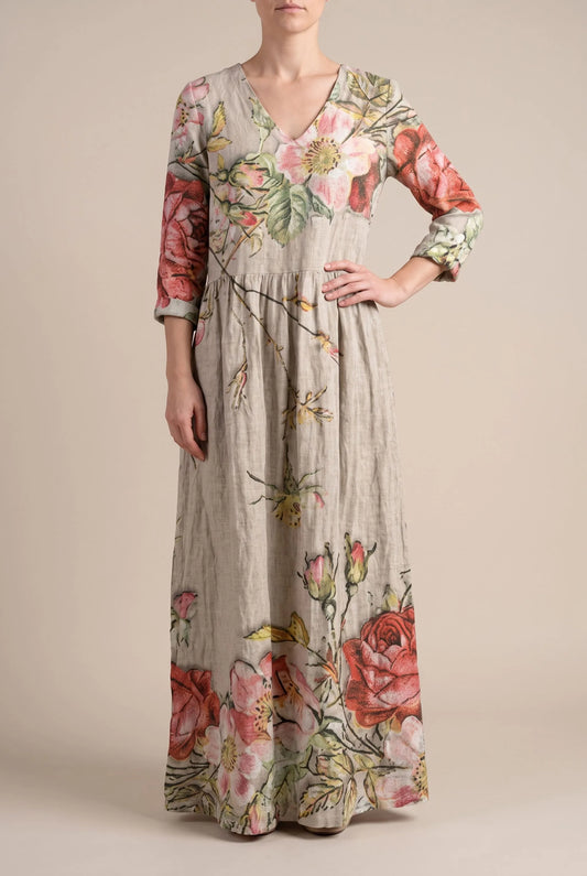 Kallis | Weites Florales Maxikleid