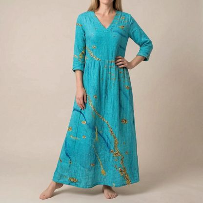 Kallis | Weites Florales Maxikleid