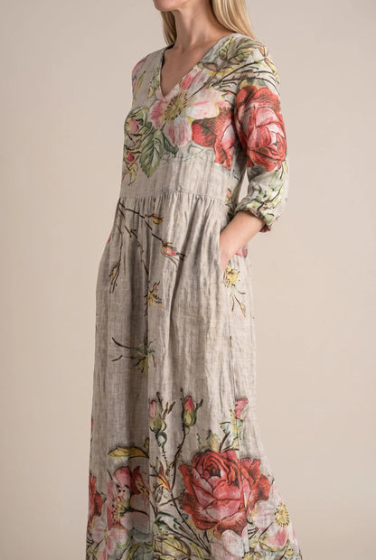 Kallis | Weites Florales Maxikleid