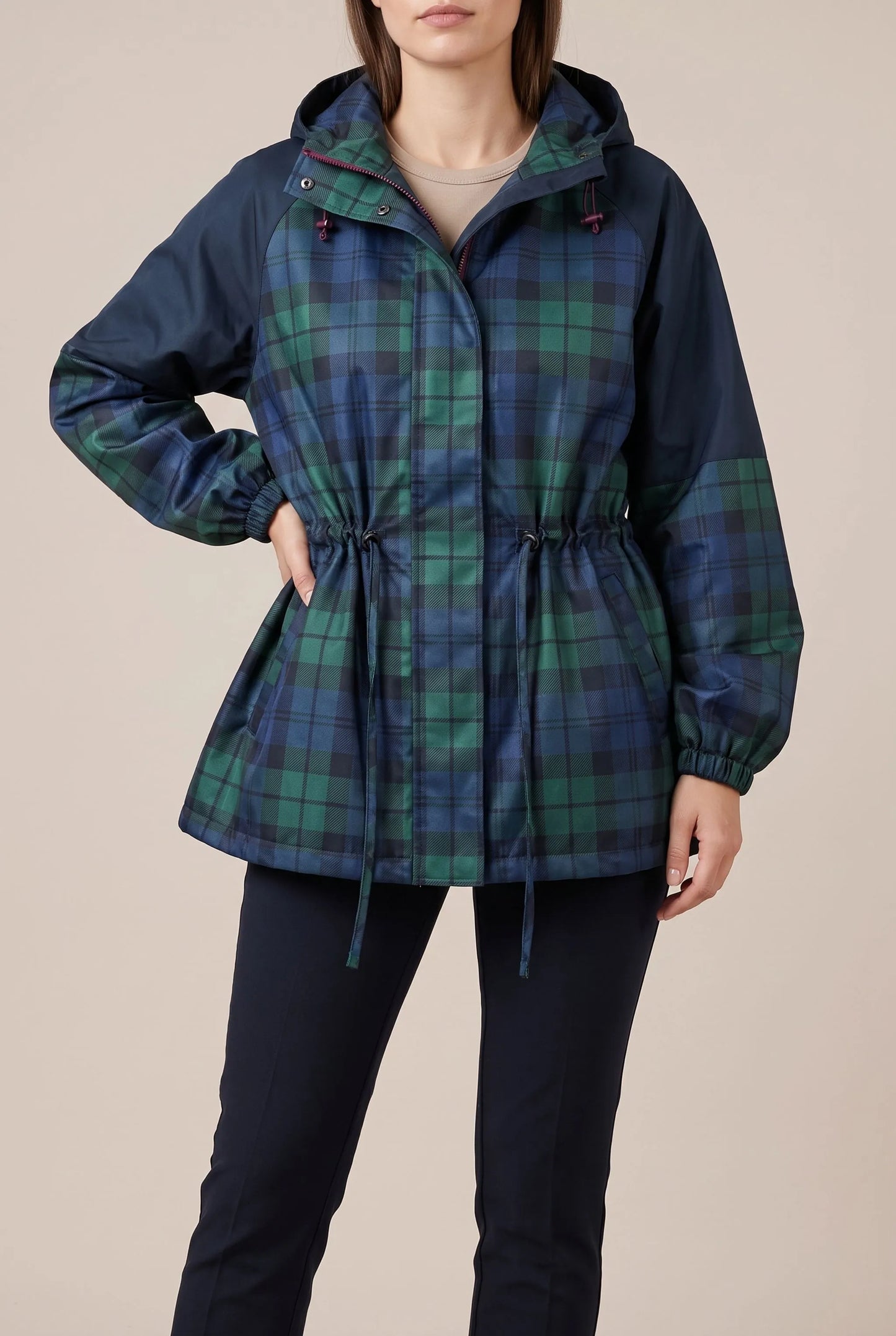 Kensal | Entspannte Karierte Jacke Mit Kapuze