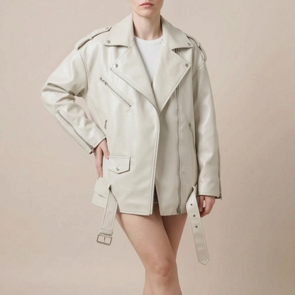 Kenza | Oversize Geschnittene Bikerjacke